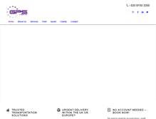 Tablet Screenshot of gpslogistics.co.uk